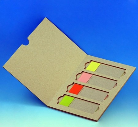 Objektglassmappe i papp for 4 glass, pakke av 200 stk.